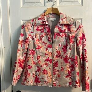 Studio Works Red and Pink Floral Blazer